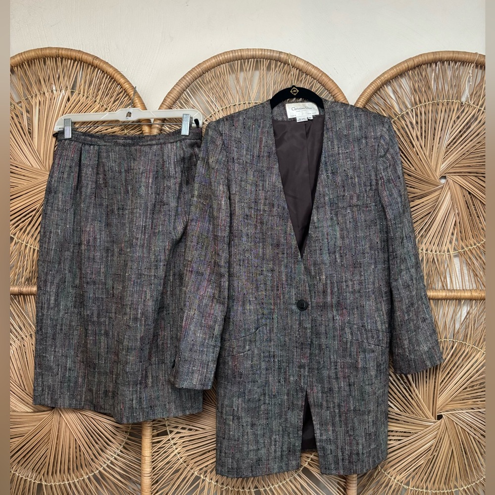 Vintage Christian Dior Skirt & Blazer Suit - Picture 11 of 11